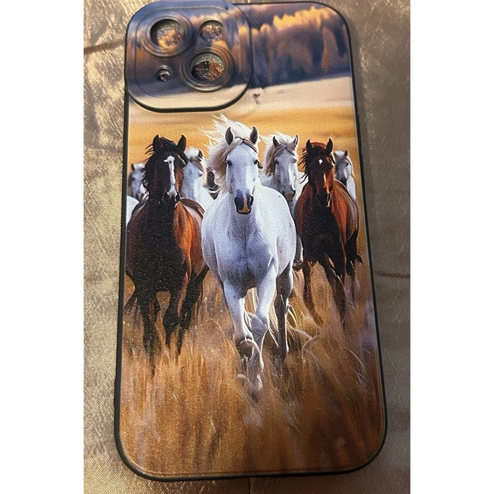 iPhone 15 - NEW - Cellphone Case Cover - Horses Running - Galloping- Wild & Free